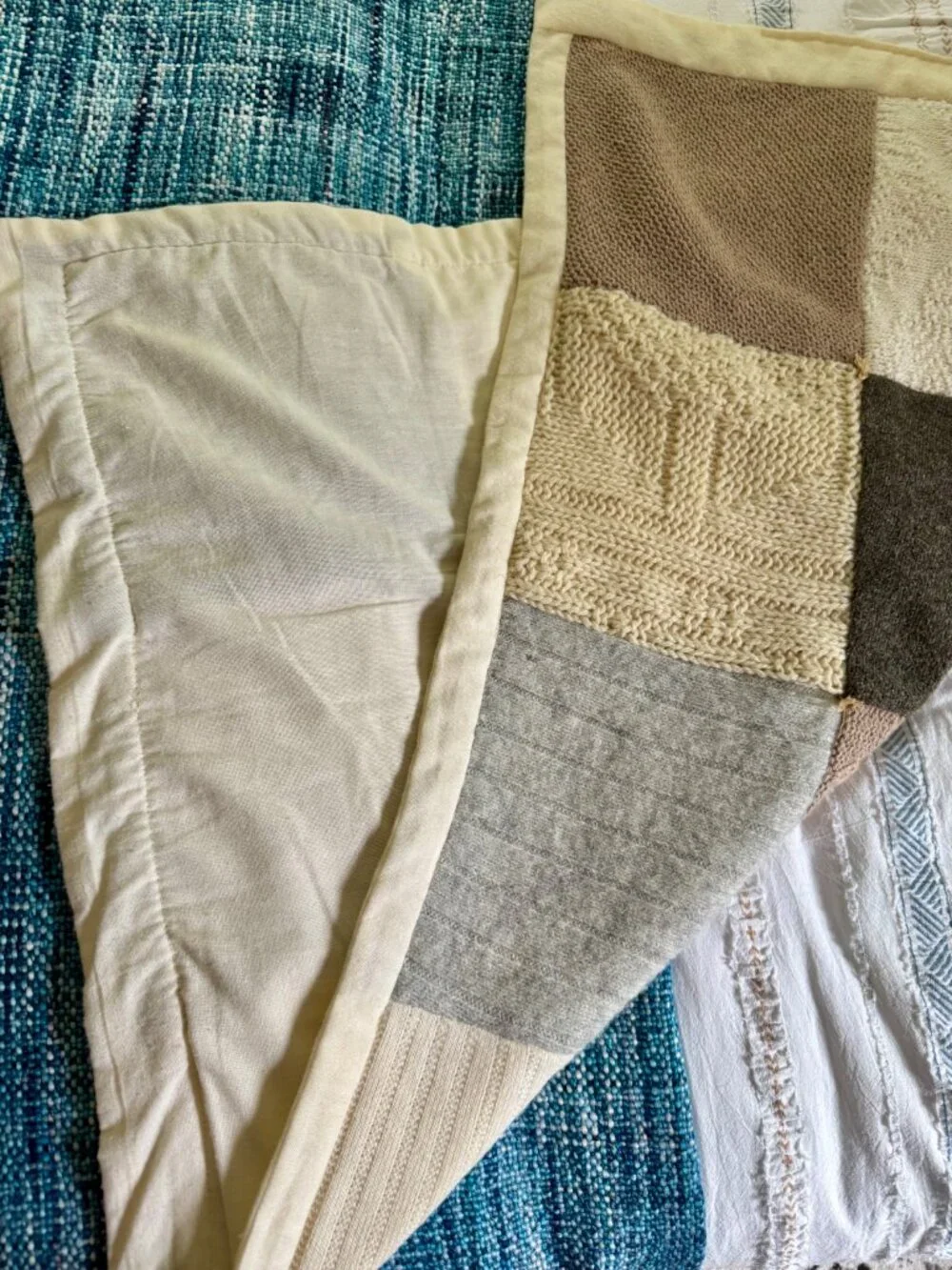 Upcycled Handmade Baby Lap Blanket